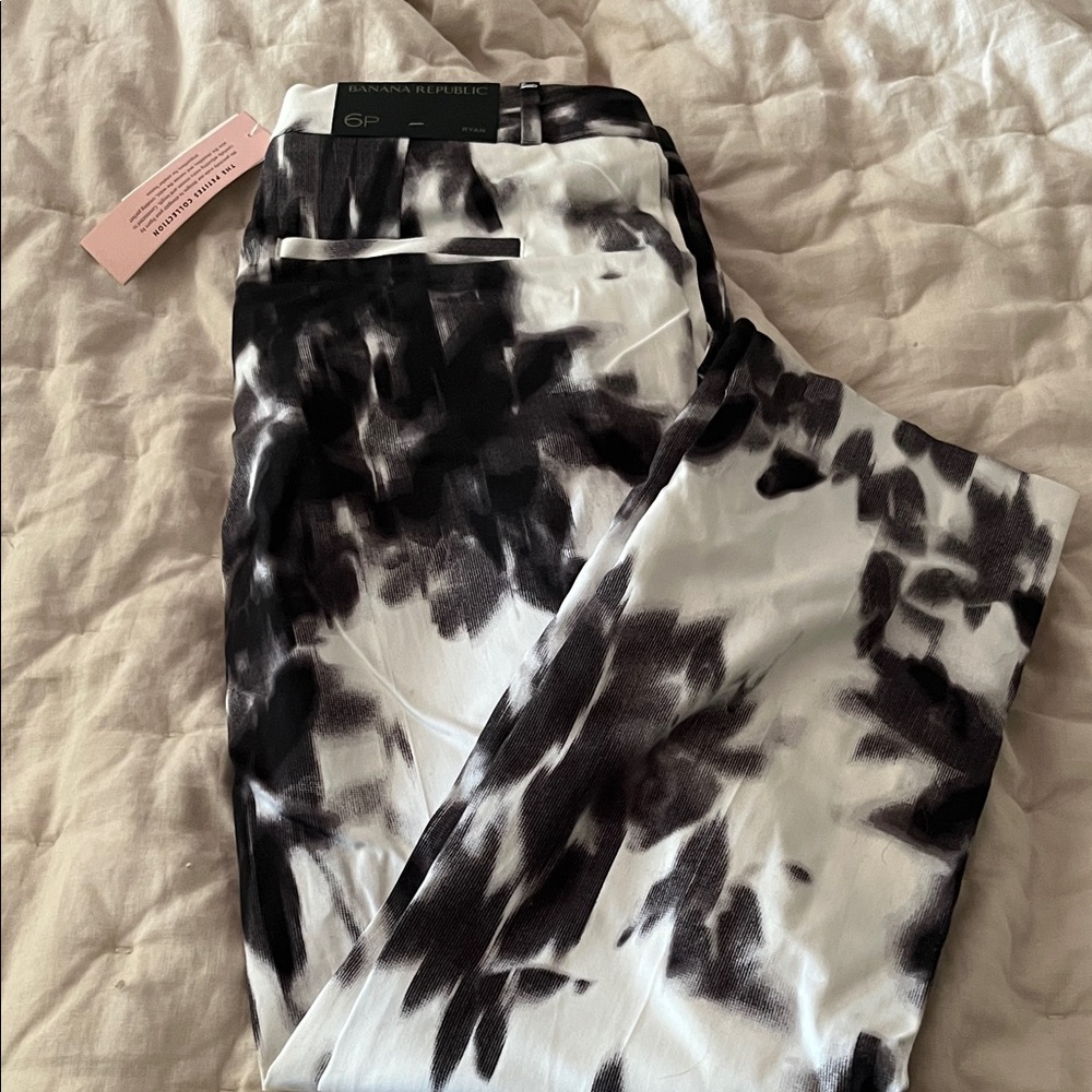 Banana Republic Monochrome Patterned cigarette ryan  cut 6p